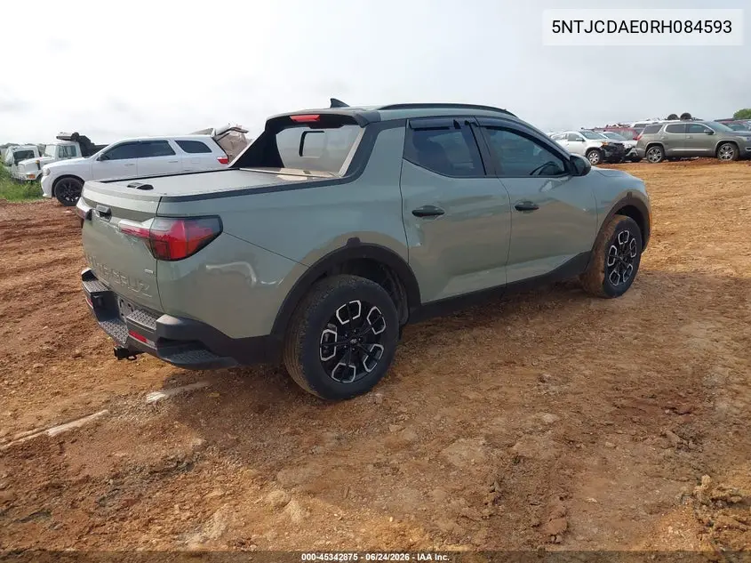 2024 Hyundai Santa Cruz Sel VIN: 5NTJCDAE0RH084593 Lot: 45342875