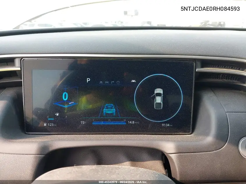 2024 Hyundai Santa Cruz Sel VIN: 5NTJCDAE0RH084593 Lot: 45342875