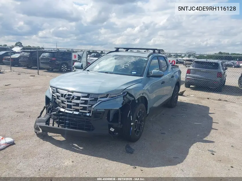 2024 Hyundai Santa Cruz Sel VIN: 5NTJC4DE9RH116128 Lot: 45359836