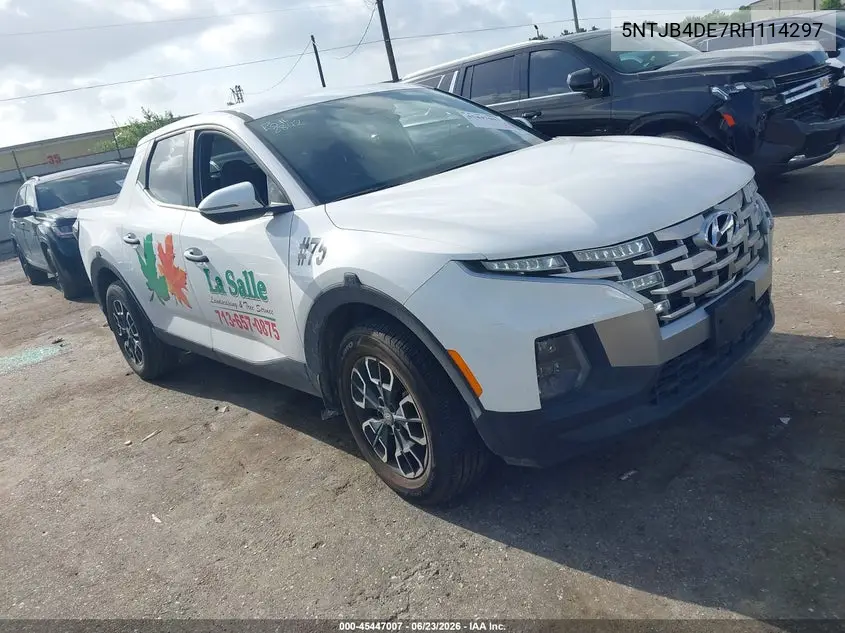 2024 Hyundai Santa Cruz Sel VIN: 5NTJB4DE7RH114297 Lot: 45447007