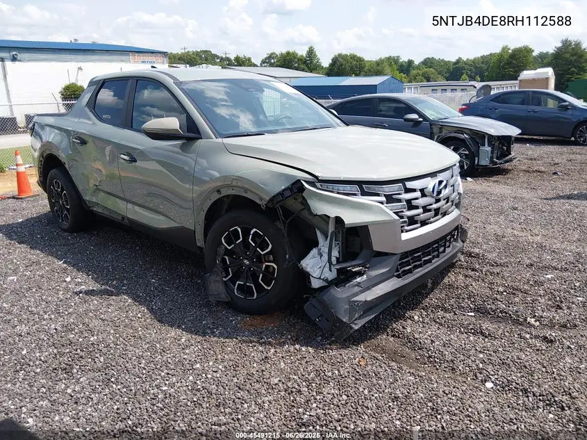 2024 Hyundai Santa Cruz Sel VIN: 5NTJB4DE8RH112588 Lot: 45491215