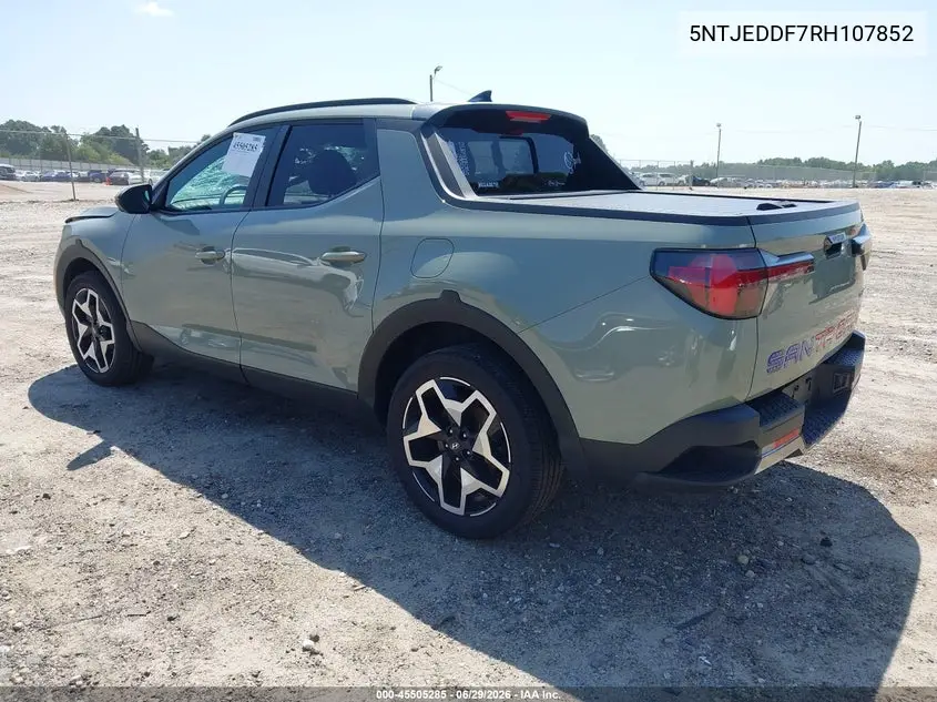 2024 Hyundai Santa Cruz Limited VIN: 5NTJEDDF7RH107852 Lot: 45505285