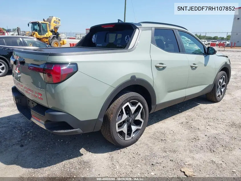 2024 Hyundai Santa Cruz Limited VIN: 5NTJEDDF7RH107852 Lot: 45505285