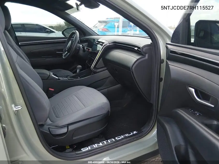 2024 Hyundai Santa Cruz Sel VIN: 5NTJCDDE7RH115527 Lot: 45506508