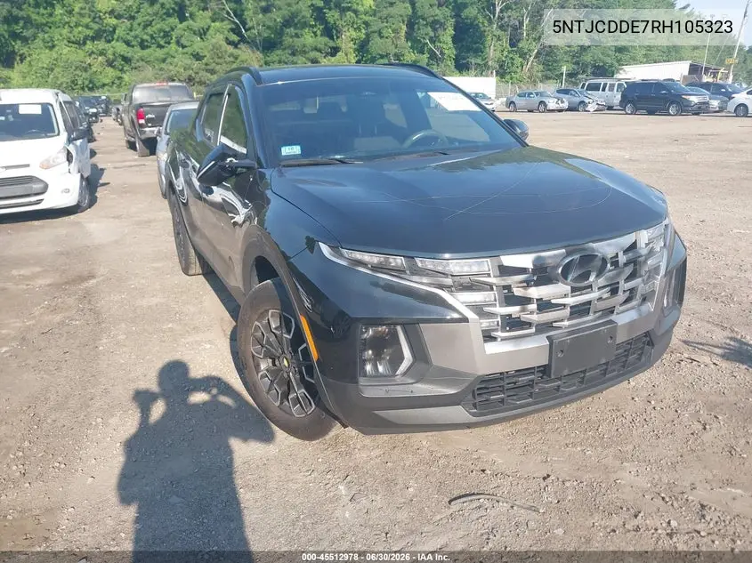 2024 Hyundai Santa Cruz Sel VIN: 5NTJCDDE7RH105323 Lot: 45512978