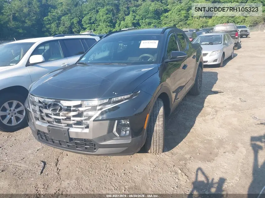 2024 Hyundai Santa Cruz Sel VIN: 5NTJCDDE7RH105323 Lot: 45512978