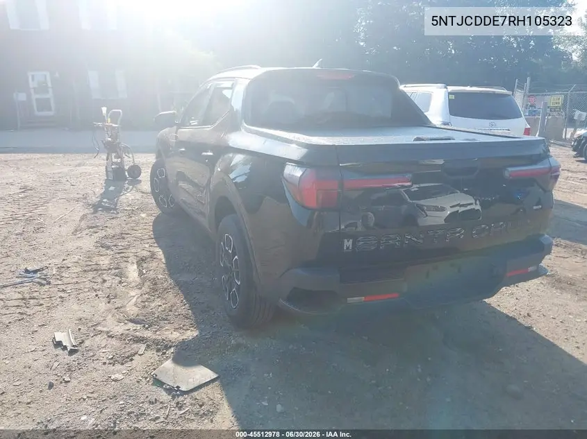 2024 Hyundai Santa Cruz Sel VIN: 5NTJCDDE7RH105323 Lot: 45512978