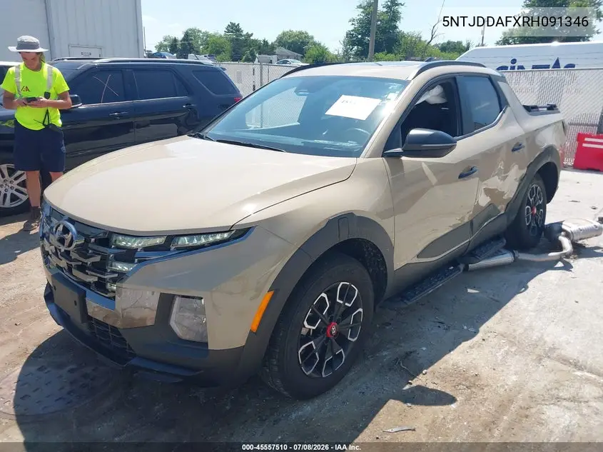 2024 Hyundai Santa Cruz Xrt VIN: 5NTJDDAFXRH091346 Lot: 45557510