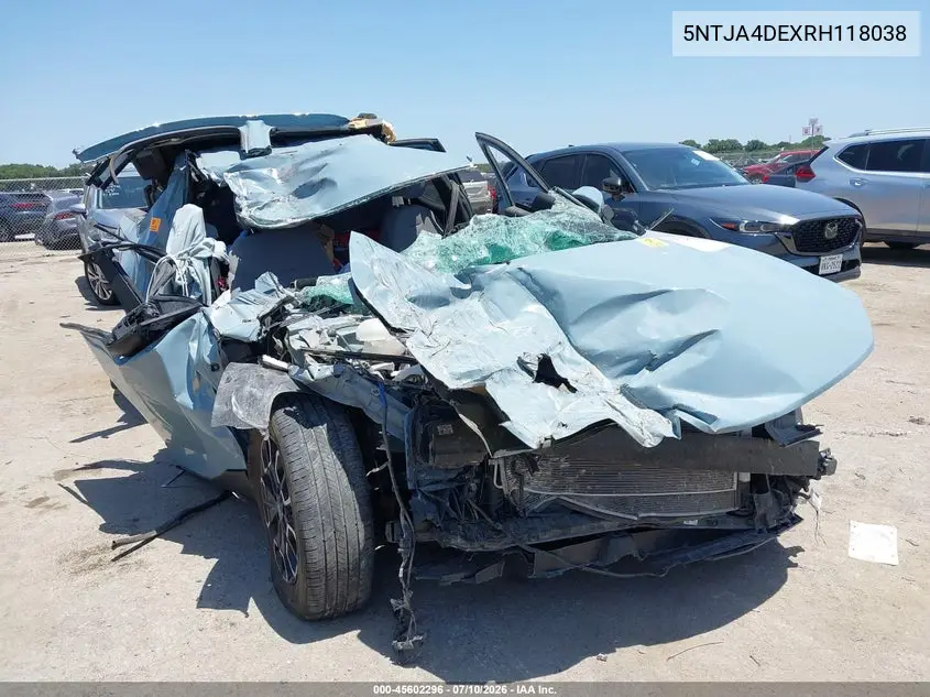 2024 Hyundai Santa Cruz Se VIN: 5NTJA4DEXRH118038 Lot: 45602296