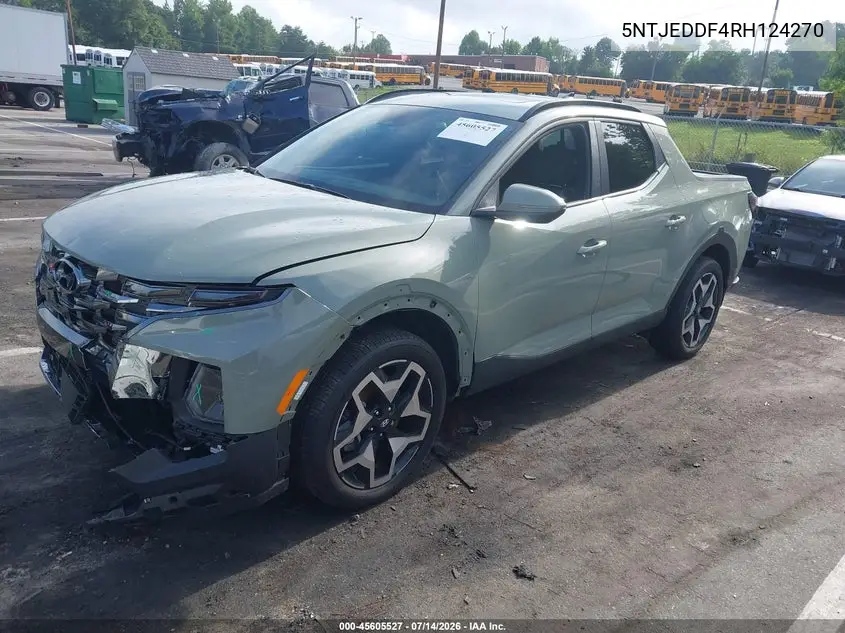 2024 Hyundai Santa Cruz Limited VIN: 5NTJEDDF4RH124270 Lot: 45605527
