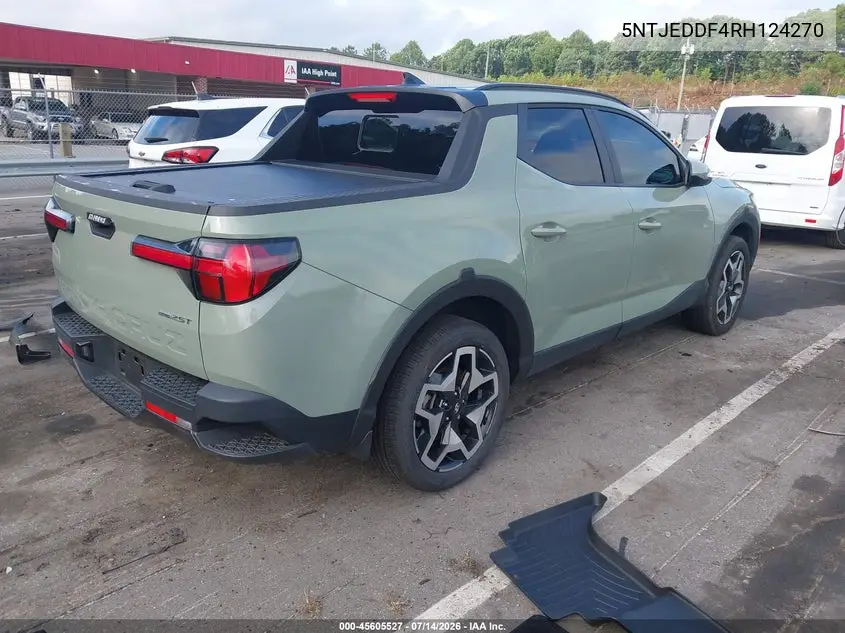 2024 Hyundai Santa Cruz Limited VIN: 5NTJEDDF4RH124270 Lot: 45605527