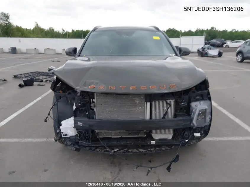 2025 Hyundai Santa Cruz Ultimate VIN: 5NTJEDDF3SH136206 Lot: 12638410