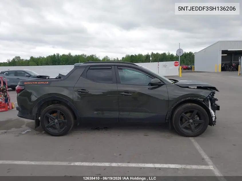 2025 Hyundai Santa Cruz Ultimate VIN: 5NTJEDDF3SH136206 Lot: 12638410