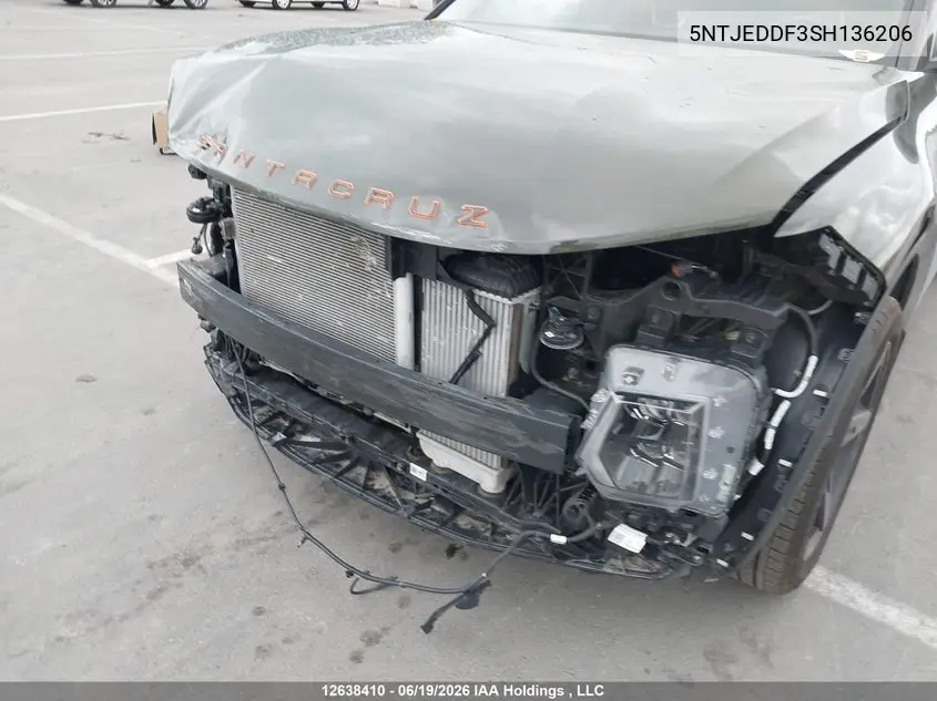 2025 Hyundai Santa Cruz Ultimate VIN: 5NTJEDDF3SH136206 Lot: 12638410