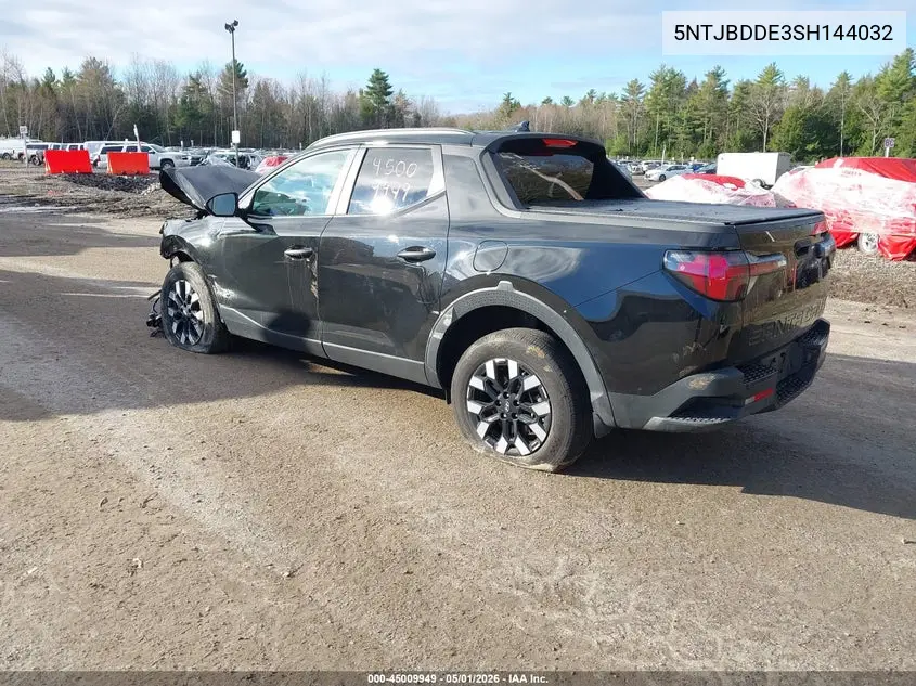 2025 Hyundai Santa Cruz Sel VIN: 5NTJBDDE3SH144032 Lot: 45009949