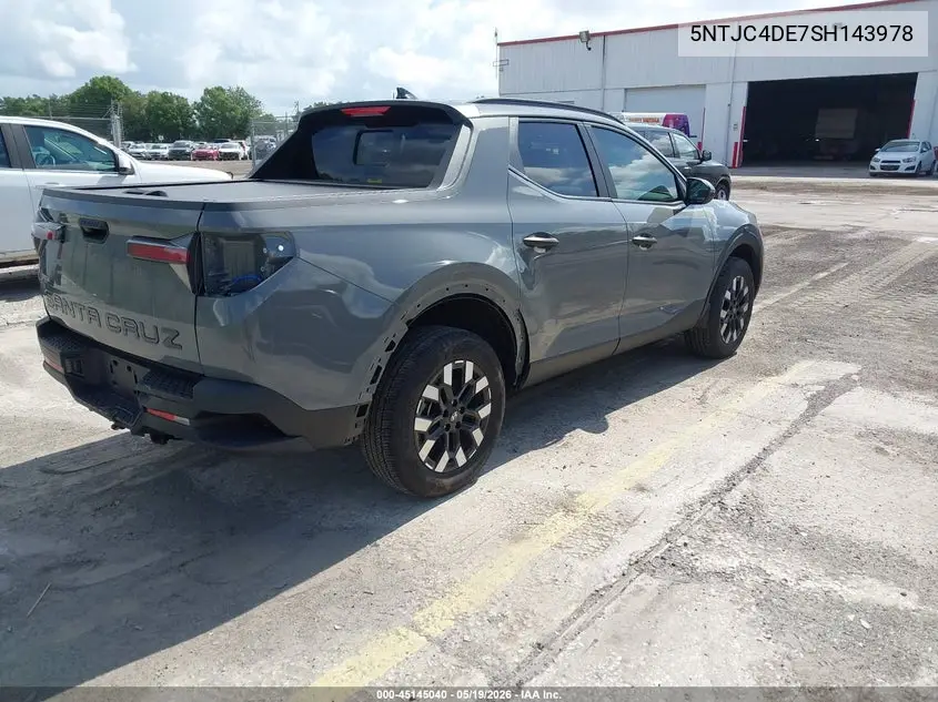 2025 Hyundai Santa Cruz Sel Activity VIN: 5NTJC4DE7SH143978 Lot: 45145040