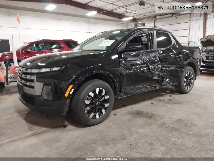 2025 Hyundai Santa Cruz Sel Activity VIN: 5NTJCDDE8SH138871 Lot: 45158326