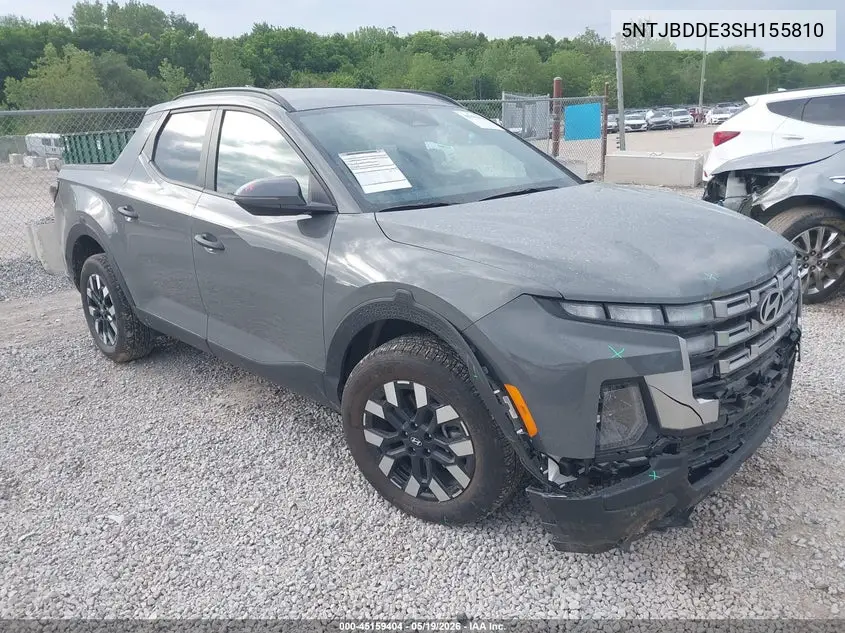 2025 Hyundai Santa Cruz Sel VIN: 5NTJBDDE3SH155810 Lot: 45159404