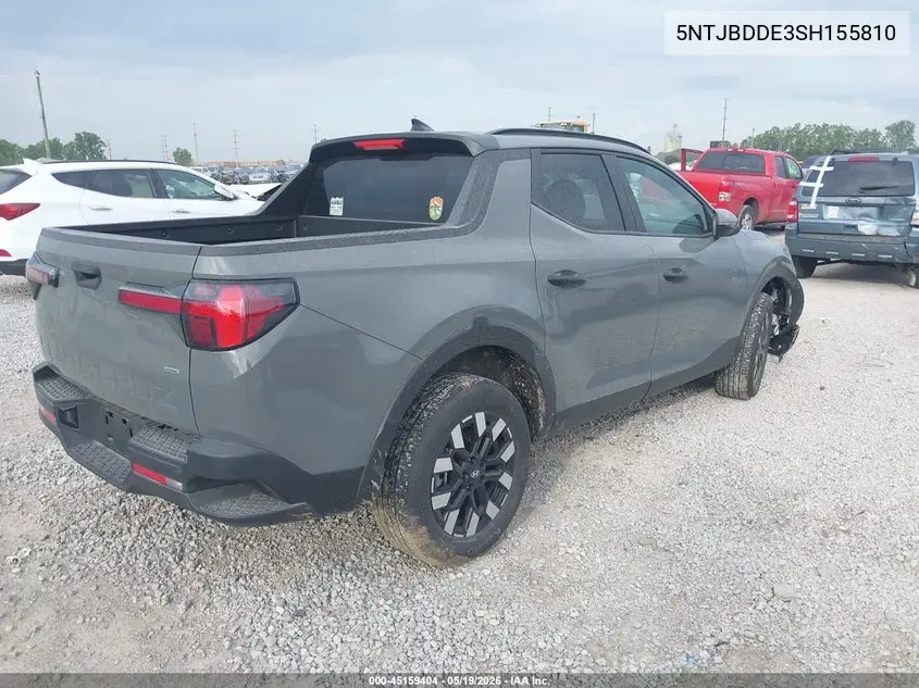 2025 Hyundai Santa Cruz Sel VIN: 5NTJBDDE3SH155810 Lot: 45159404