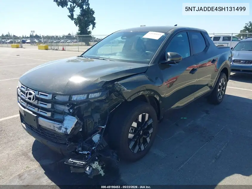 2025 Hyundai Santa Cruz Se VIN: 5NTJADDE4SH131499 Lot: 45190453