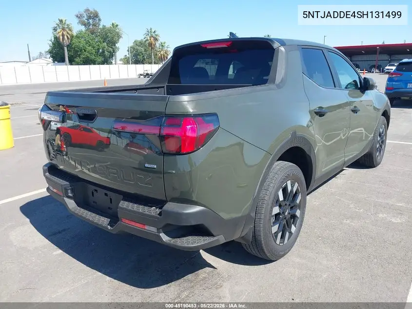 2025 Hyundai Santa Cruz Se VIN: 5NTJADDE4SH131499 Lot: 45190453