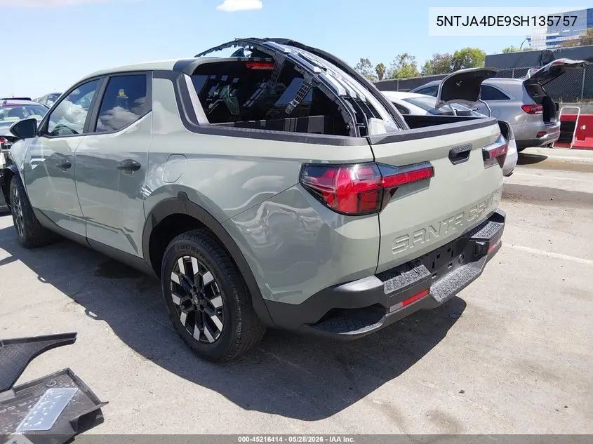 2025 Hyundai Santa Cruz Se VIN: 5NTJA4DE9SH135757 Lot: 45216414
