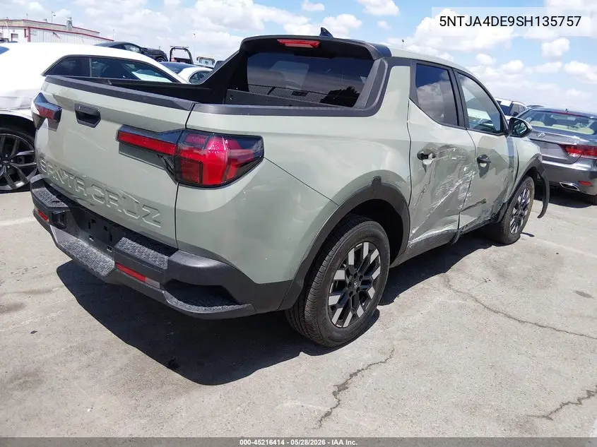 2025 Hyundai Santa Cruz Se VIN: 5NTJA4DE9SH135757 Lot: 45216414