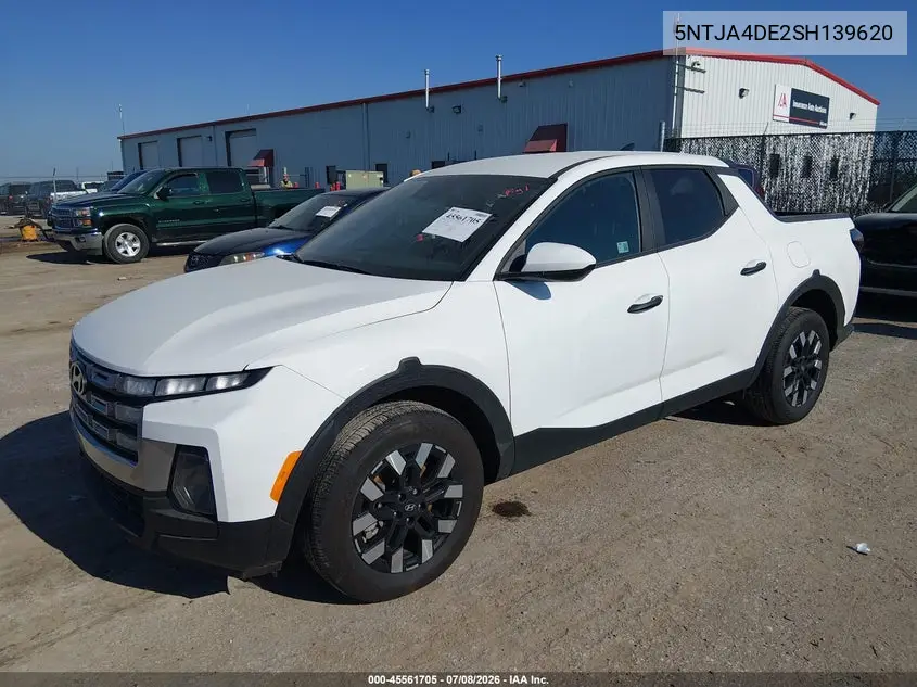 2025 Hyundai Santa Cruz Se VIN: 5NTJA4DE2SH139620 Lot: 45561705