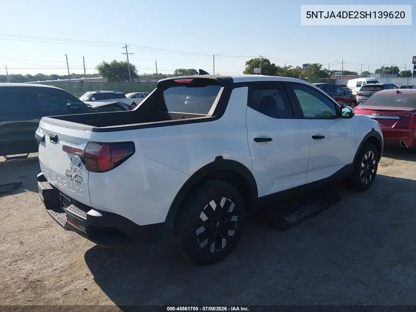 2025 Hyundai Santa Cruz Se VIN: 5NTJA4DE2SH139620 Lot: 45561705