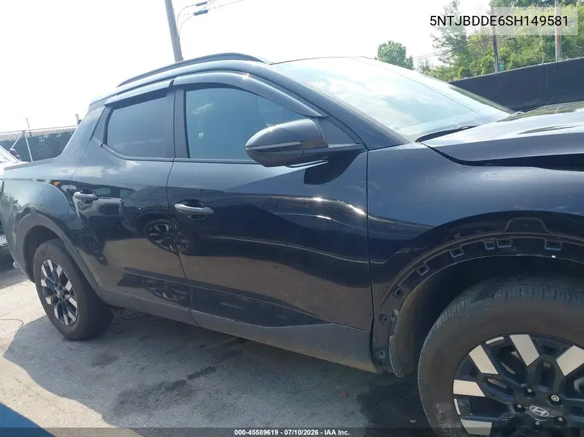 2025 Hyundai Santa Cruz Sel VIN: 5NTJBDDE6SH149581 Lot: 45589619