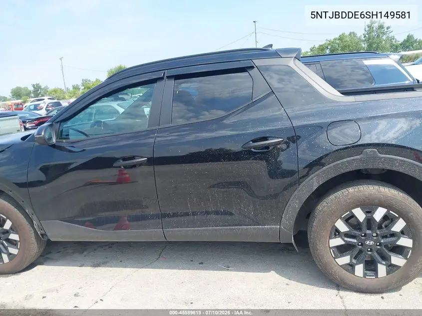 2025 Hyundai Santa Cruz Sel VIN: 5NTJBDDE6SH149581 Lot: 45589619