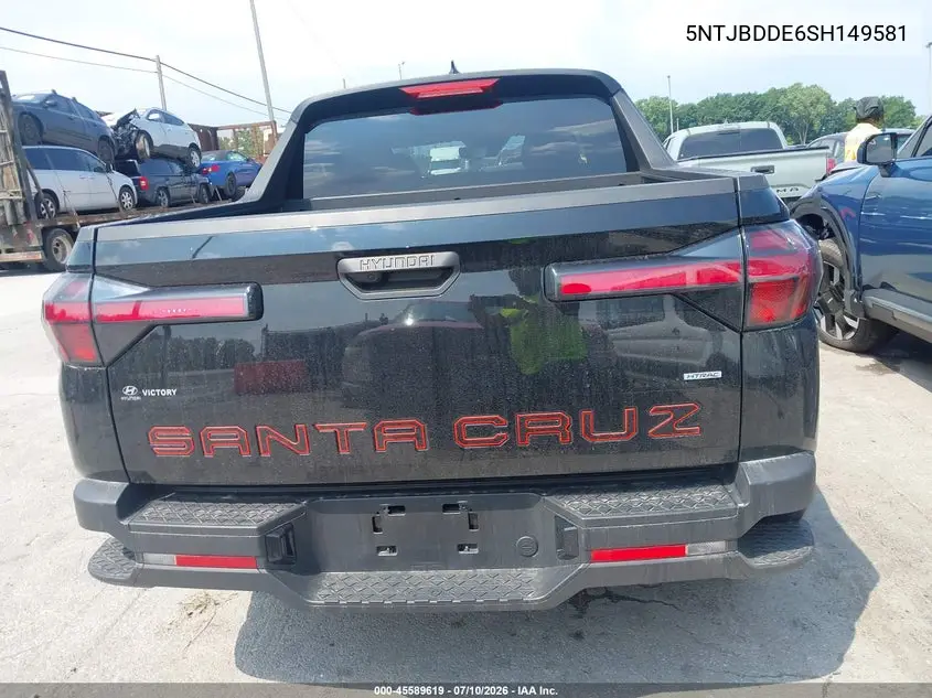 2025 Hyundai Santa Cruz Sel VIN: 5NTJBDDE6SH149581 Lot: 45589619