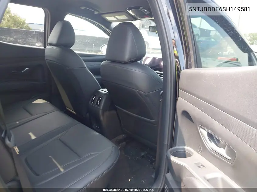 2025 Hyundai Santa Cruz Sel VIN: 5NTJBDDE6SH149581 Lot: 45589619