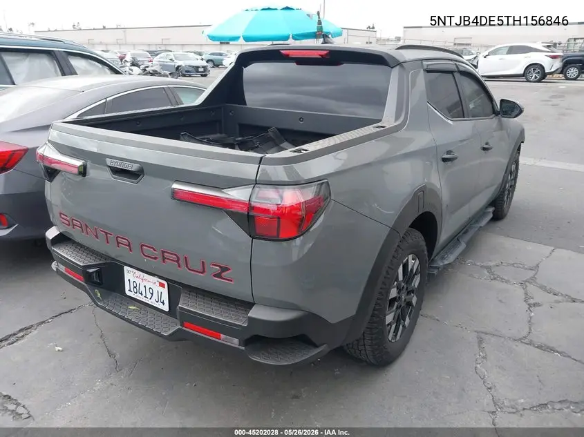 2026 Hyundai Santa Cruz Sel VIN: 5NTJB4DE5TH156846 Lot: 45202028