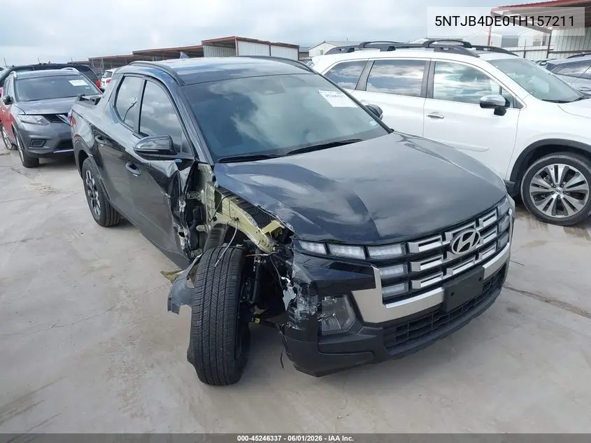 2026 Hyundai Santa Cruz Sel VIN: 5NTJB4DE0TH157211 Lot: 45246337
