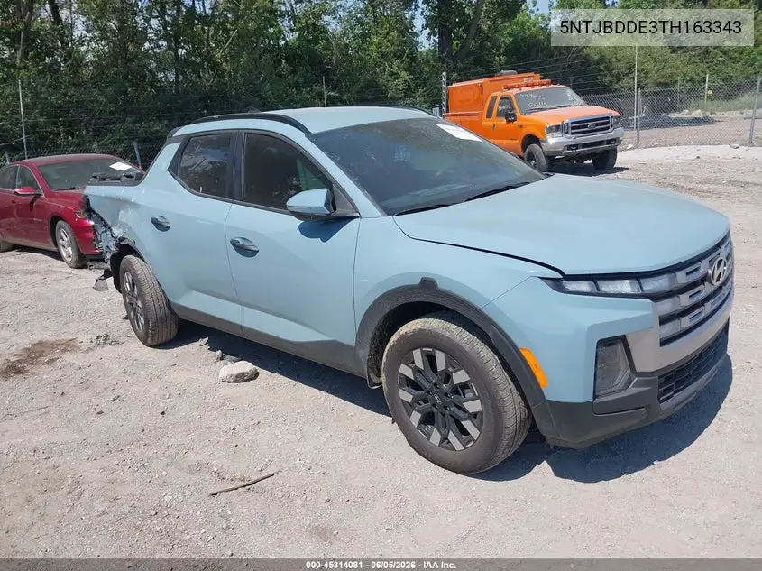 2026 Hyundai Santa Cruz Sel VIN: 5NTJBDDE3TH163343 Lot: 45314081