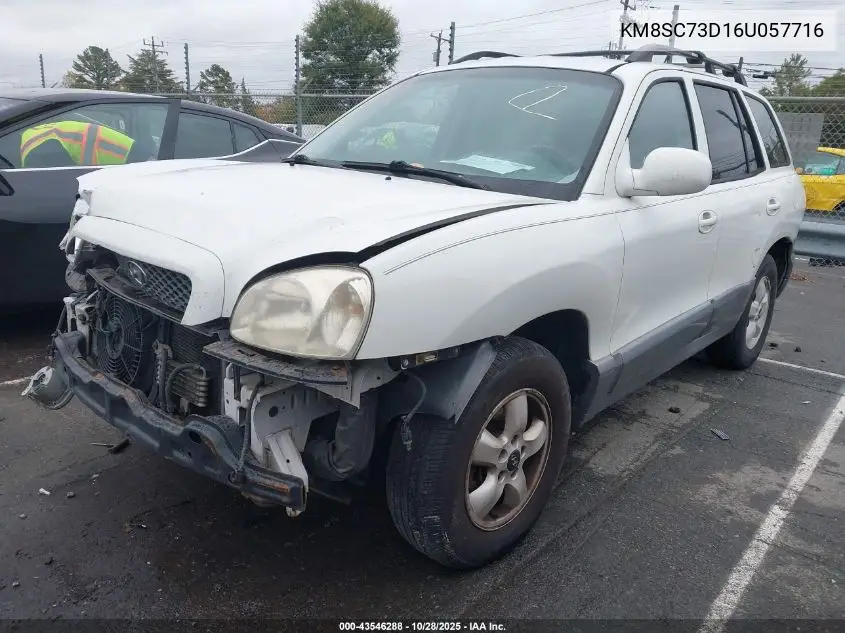 KM8SC73D16U057716 2006 Hyundai Santa Fe Gls