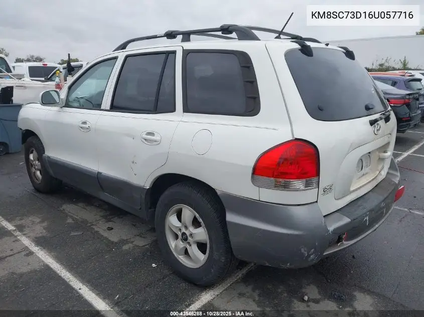 KM8SC73D16U057716 2006 Hyundai Santa Fe Gls