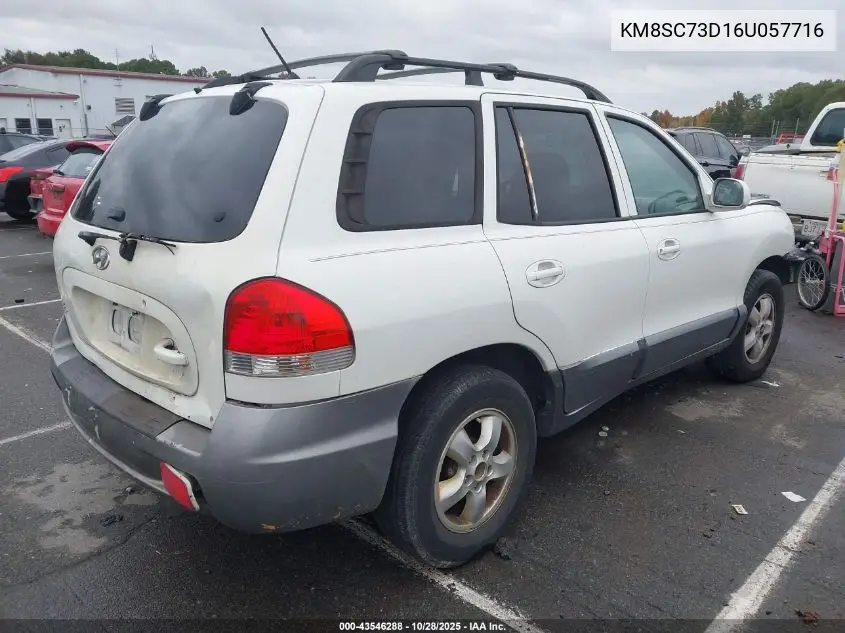 KM8SC73D16U057716 2006 Hyundai Santa Fe Gls