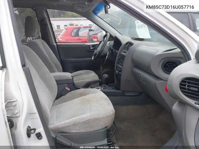 KM8SC73D16U057716 2006 Hyundai Santa Fe Gls