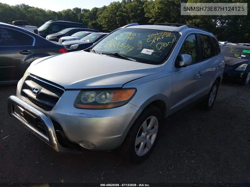 2007 Hyundai Santa Fe Limited/Se VIN: 5NMSH73E87H124125 Lot: 45620356