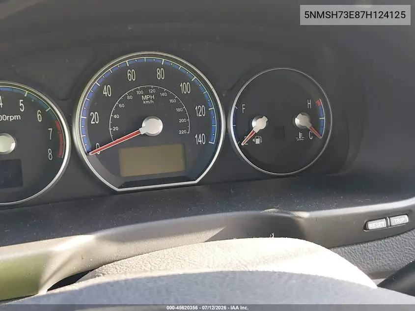 2007 Hyundai Santa Fe Limited/Se VIN: 5NMSH73E87H124125 Lot: 45620356