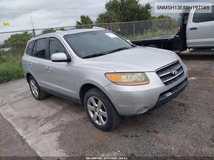 2008 Hyundai Santa Fe Limited/Se VIN: 5NMSH13E88H197185 Lot: 45667555