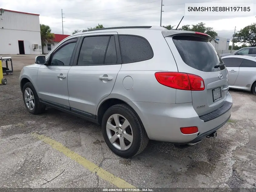 2008 Hyundai Santa Fe Limited/Se VIN: 5NMSH13E88H197185 Lot: 45667555