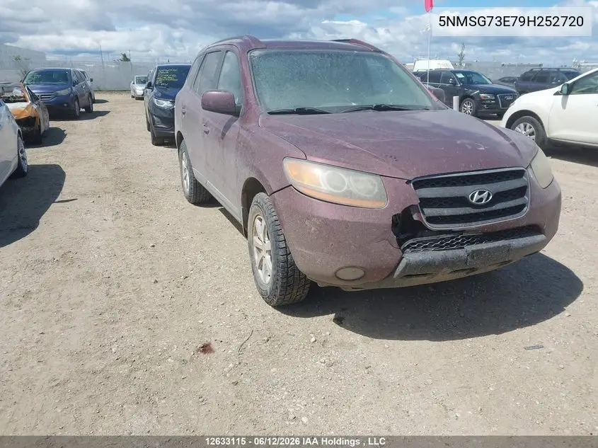 2009 Hyundai Santa Fe Gl/Gls VIN: 5NMSG73E79H252720 Lot: 12633115