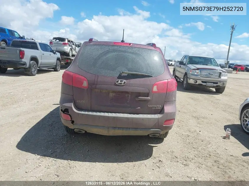 2009 Hyundai Santa Fe Gl/Gls VIN: 5NMSG73E79H252720 Lot: 12633115