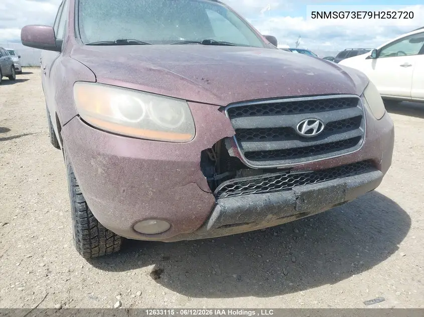 2009 Hyundai Santa Fe Gl/Gls VIN: 5NMSG73E79H252720 Lot: 12633115