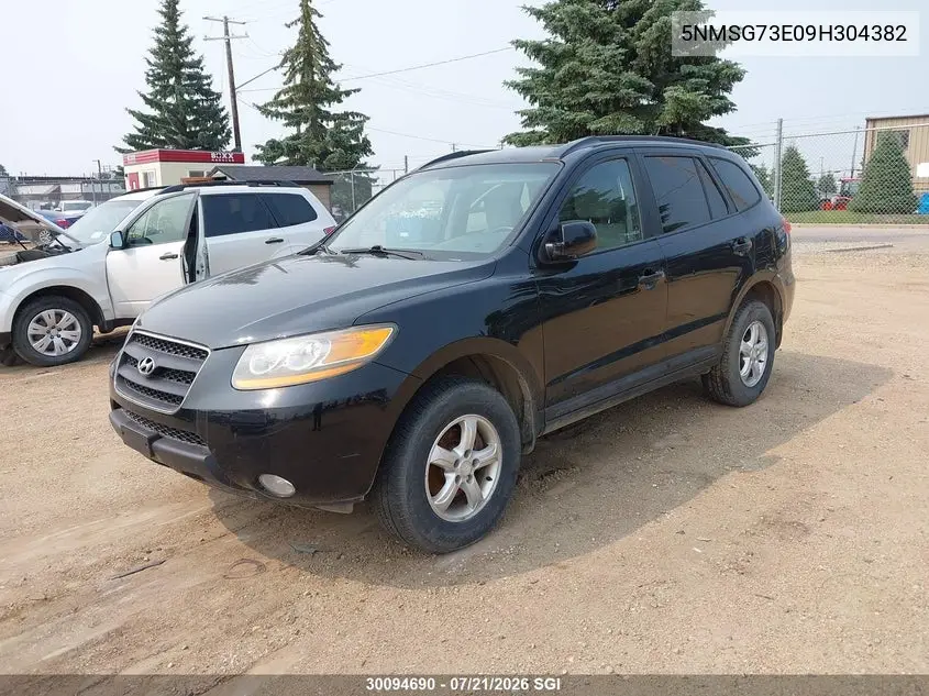 2009 Hyundai Santa Fe Gl VIN: 5NMSG73E09H304382 Lot: 30094690