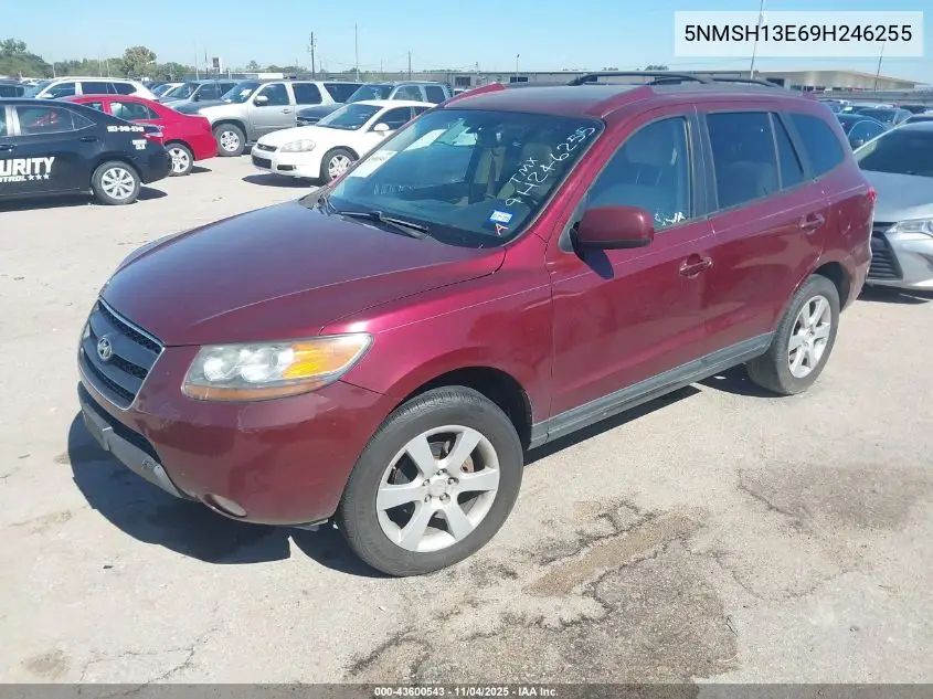 5NMSH13E69H246255 2009 Hyundai Santa Fe Se