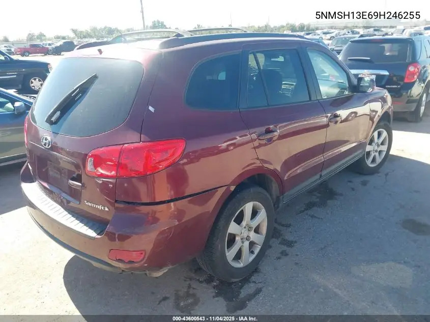 5NMSH13E69H246255 2009 Hyundai Santa Fe Se